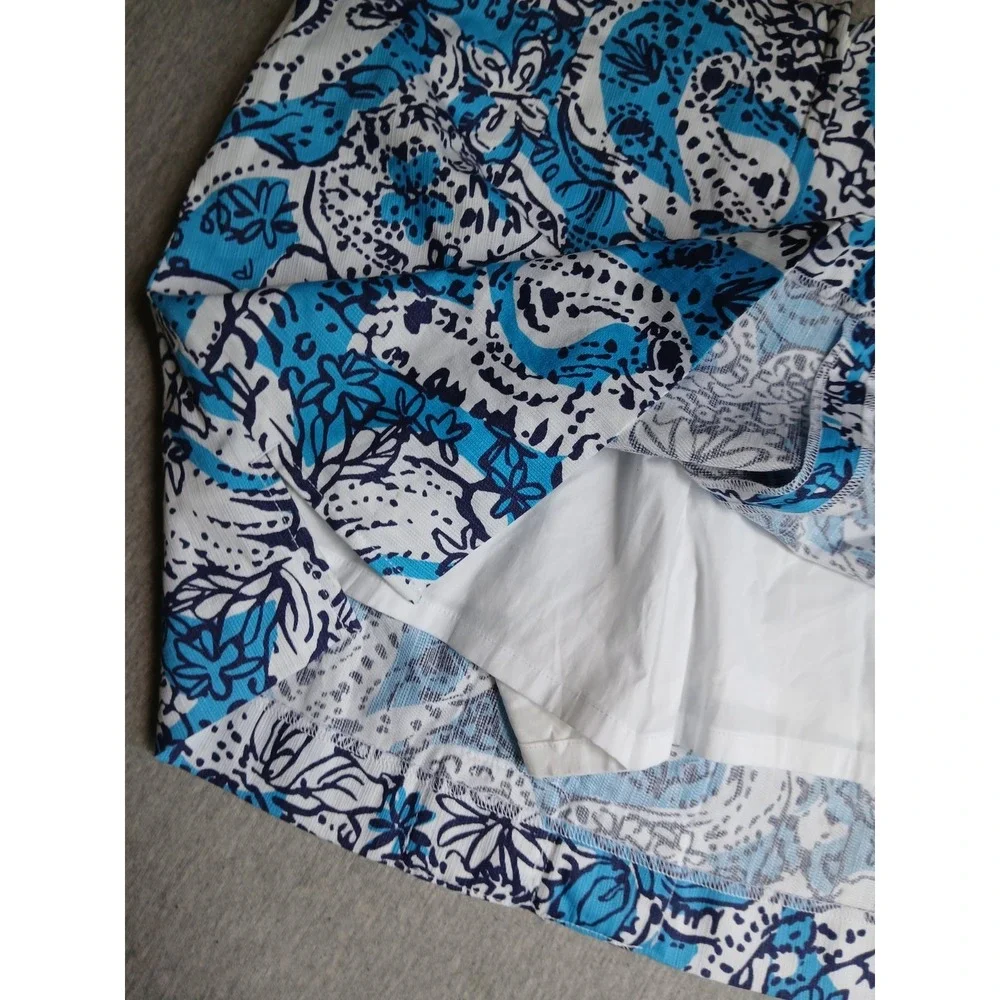 Lilly Pulitzer Skirt 4 Skort Marigold Mini Floral Resort Beach Cruise